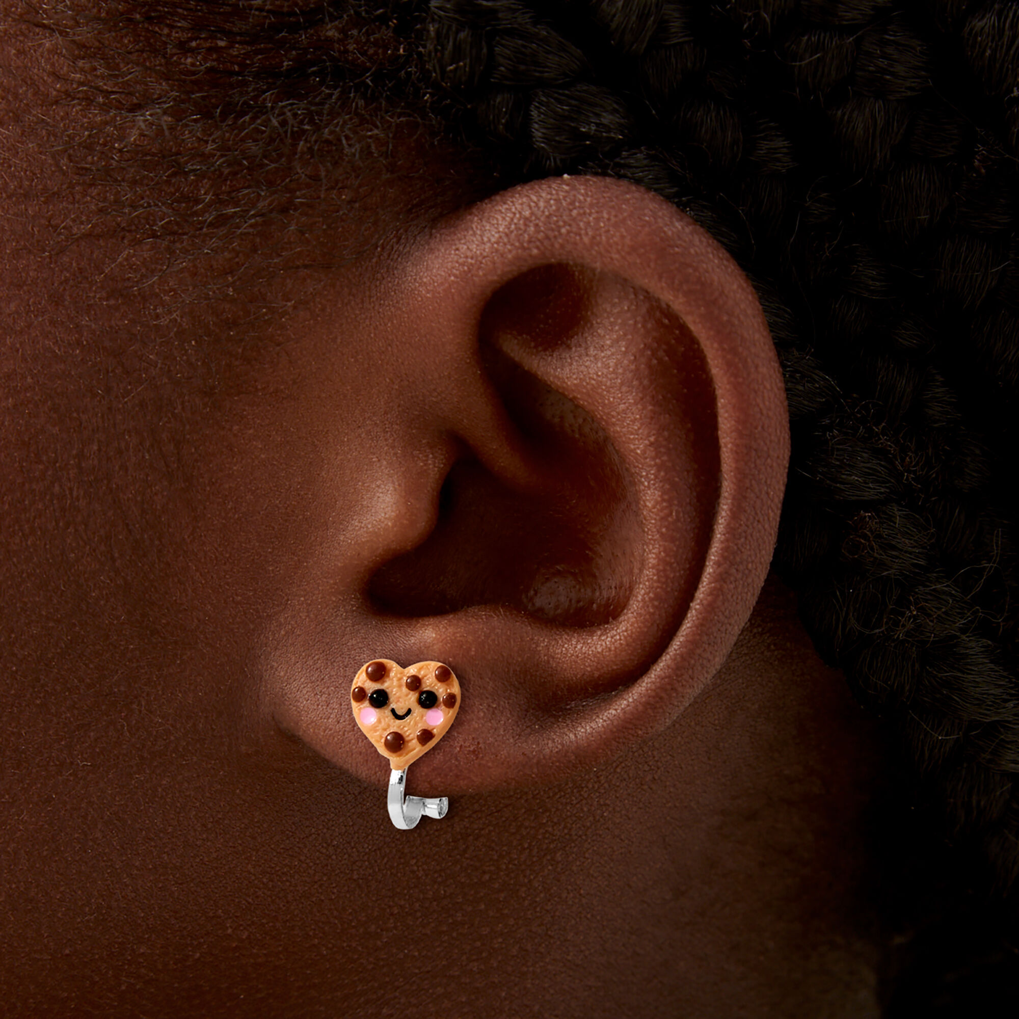 Milk & Cookies Clip-On Stud Earrings