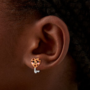 Clous d&#39;oreilles &agrave; clip lait et cookies,