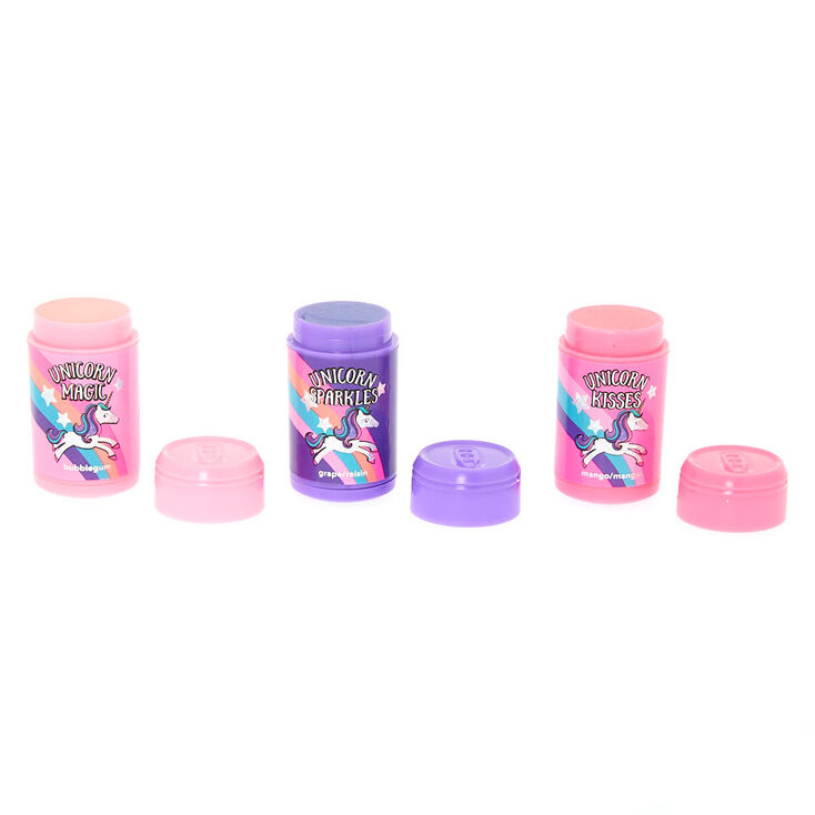 Unicorn Lip Balm Cans Set - 3 Pack,