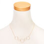 Rose Gold Hexagon Statement Necklace,