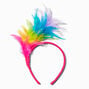 Rainbow Feather Headband,