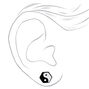 Octagon Yin Yang Stud Earrings,