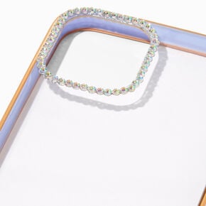 Embellished Clear/Lavender Phone Case - Fits iPhone&reg; 12 Pro,