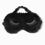 Metallic Lashes Black Furry Sleeping Mask,
