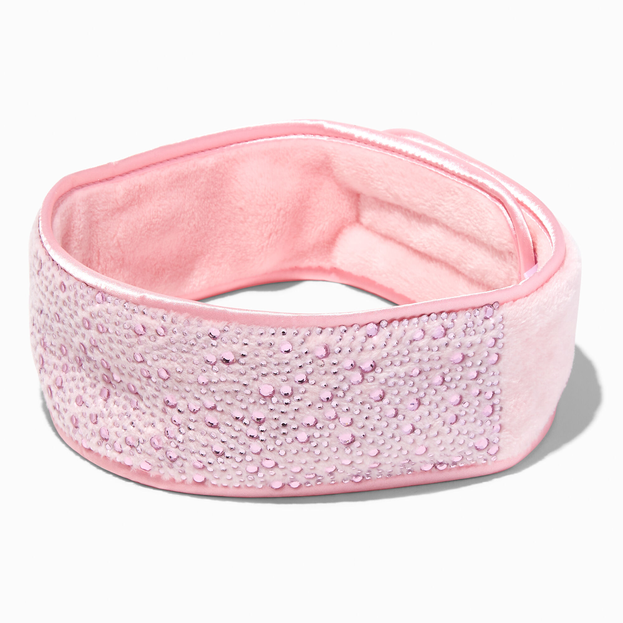 View Claires Mega Bling Makeup Headwrap Pink information