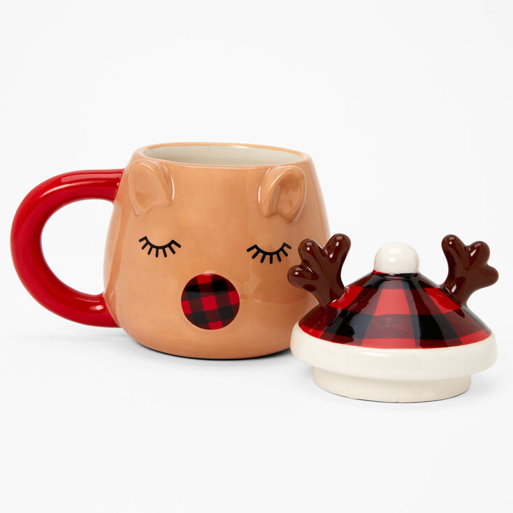 Mug renne de No&euml;l - Marron,