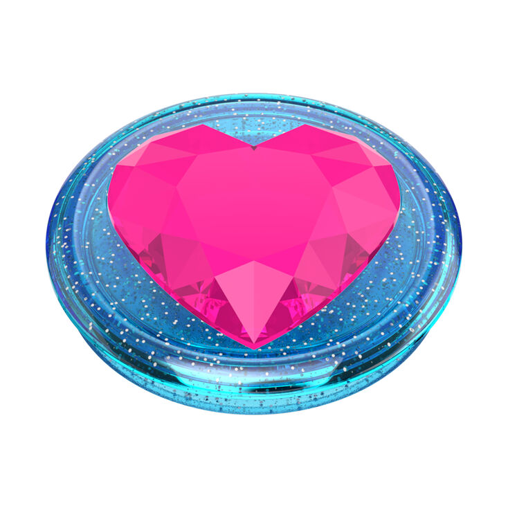 PopSockets&reg; PopGrip - Pink Gem Heart,