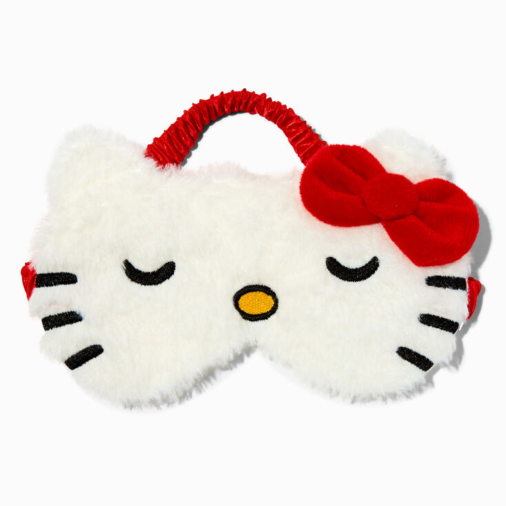 Hello Kitty&reg; 50th Anniversary Claire&#39;s Exclusive Furry Sleeping Mask,