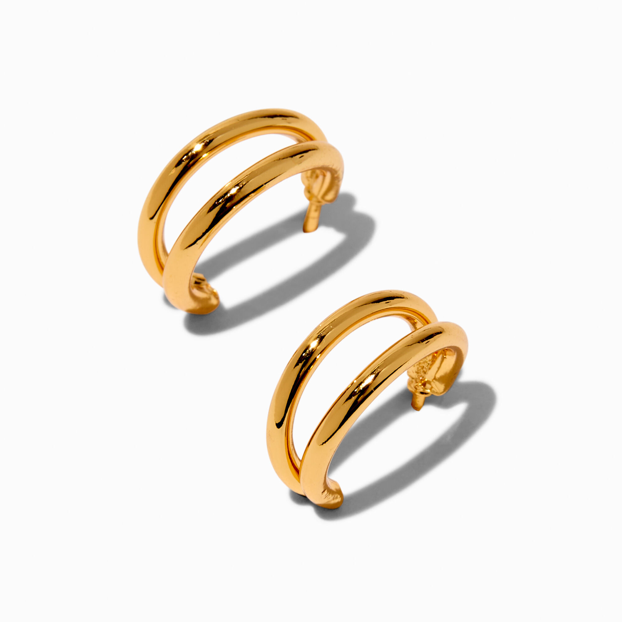 Gold hoop earrings claire's store