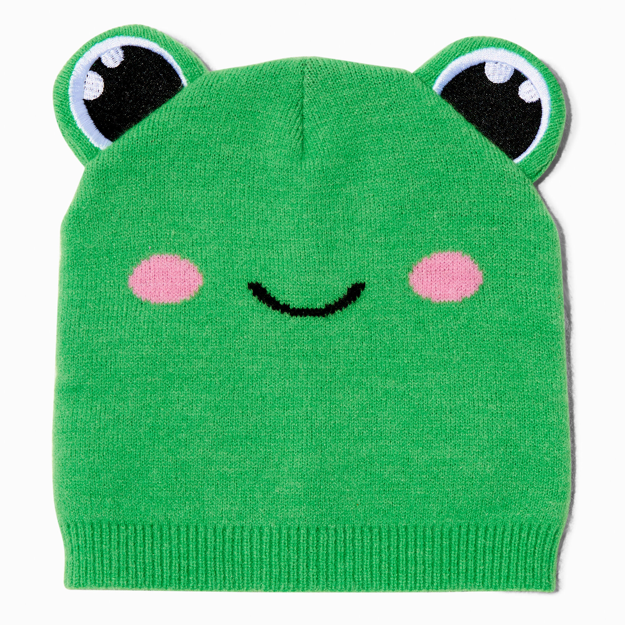 View Claires Frog Beanie Green information