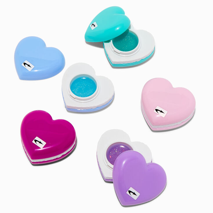 Macaron Heart Lip Gloss Set - 5 Pack,