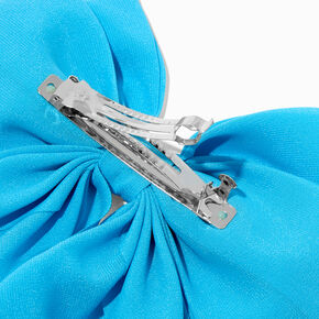 Blue Long Tail Hair Bow Clip,