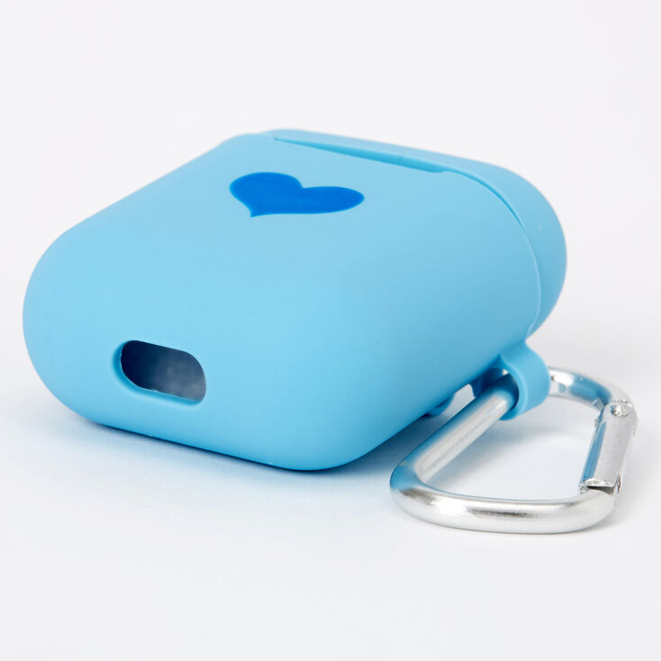 Cobalt Heart Silicone Earbud Case Cover - Compatible With Apple AirPods&reg;,