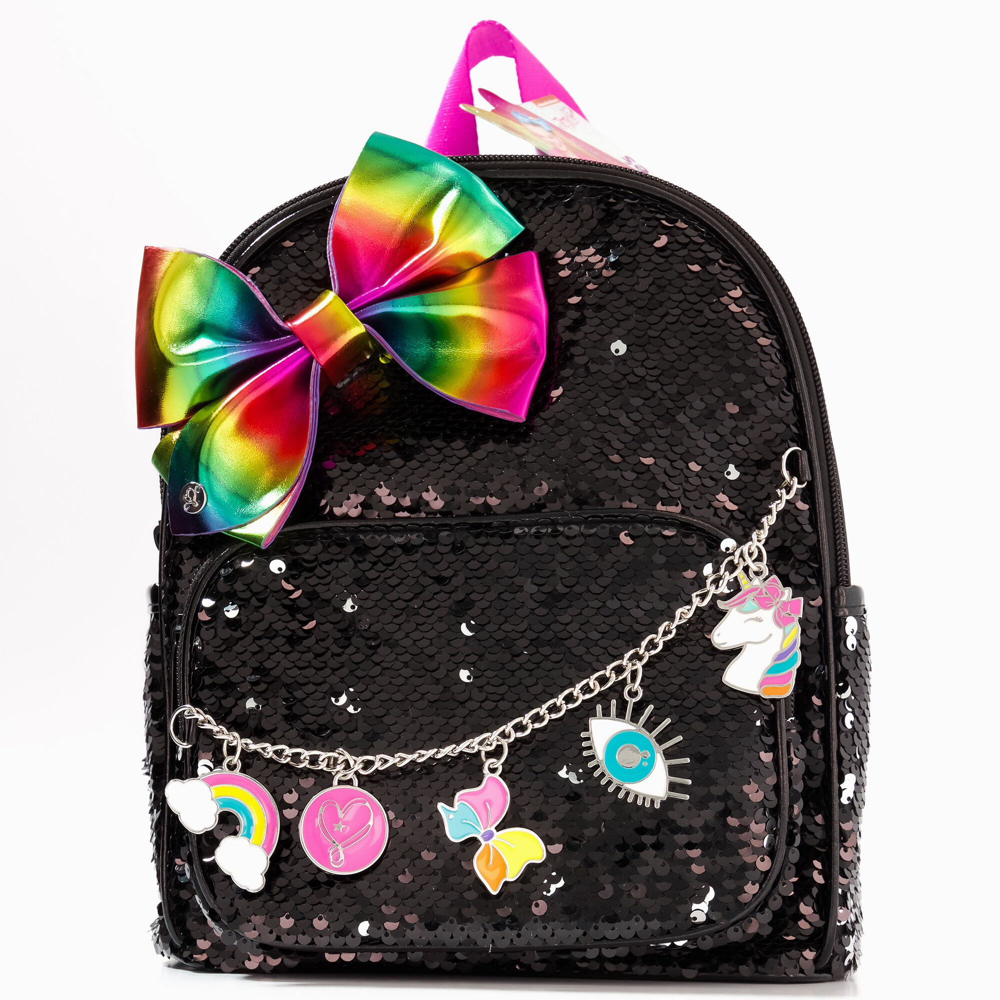 View Claires Jojo Siwa Sequins Small Backpack Black information