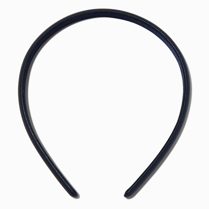 Navy Blue Thin Puff Headband,