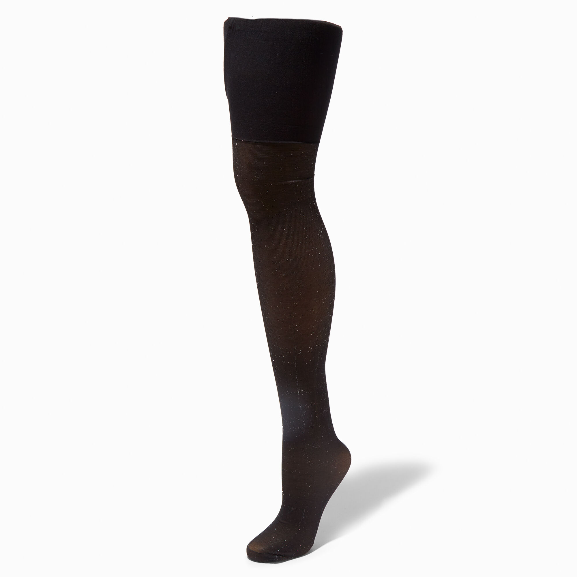View Claires Shimmer Tights Sm Black information