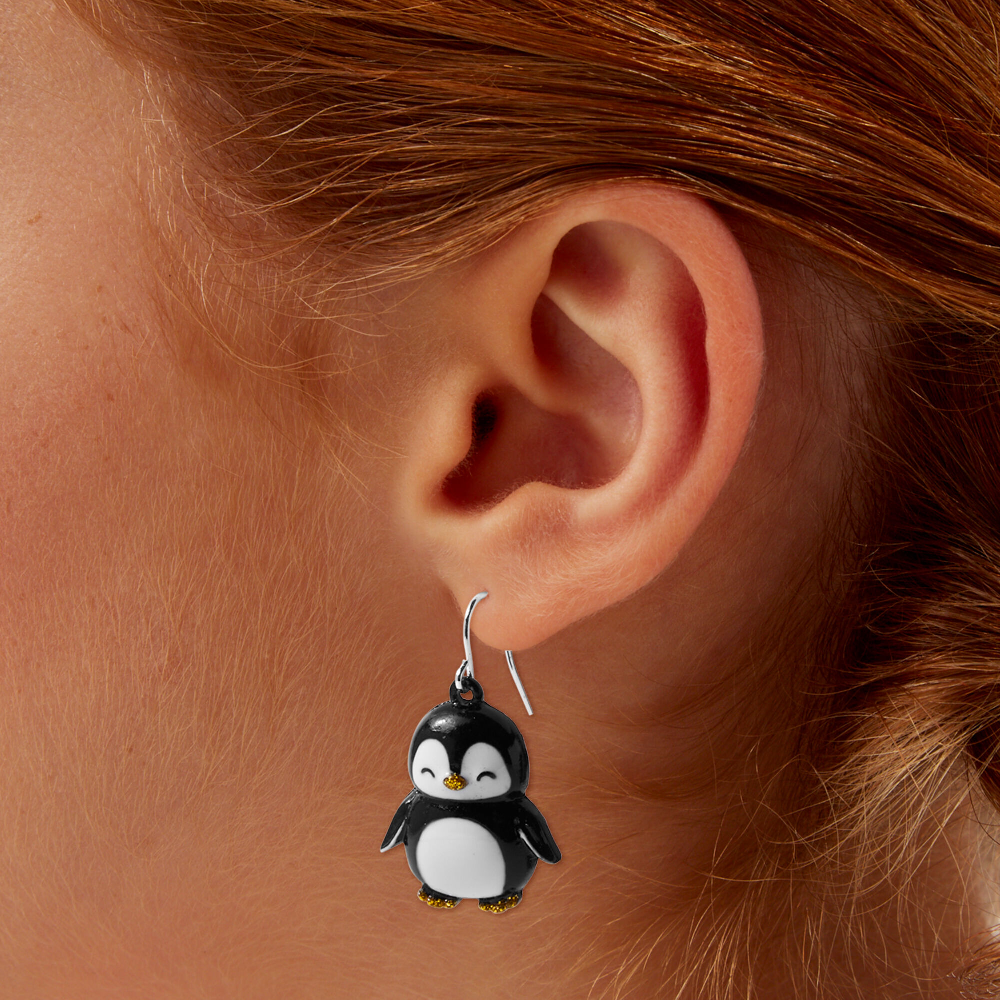 Penguin top earrings claire's