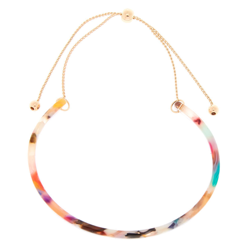 Resin Painted Cuff Bracelet,