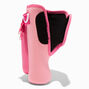 Pink Colourblock Crossbody Water Bottle Holder,