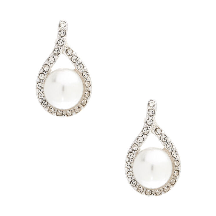 Pendantes avec strass et perles d&#39;imitation,