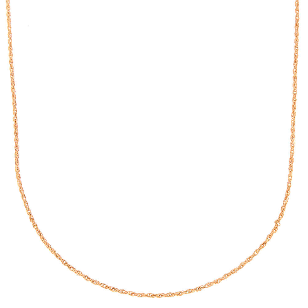 Gold Twisted Rope Statement Necklace,