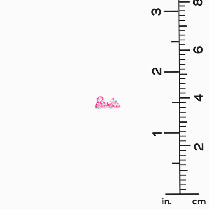 Barbie&trade; Pink Barbie Girl Sterling Silver Stud Earrings,