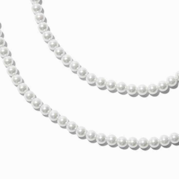 Classic 3mm White Pearl 60&quot; Long Necklace,
