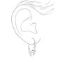 Silver 40MM Vine Hoop Earrings,