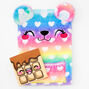 Polka Dot Heart Bear Plush Sketchbook Set - 2 Pack,