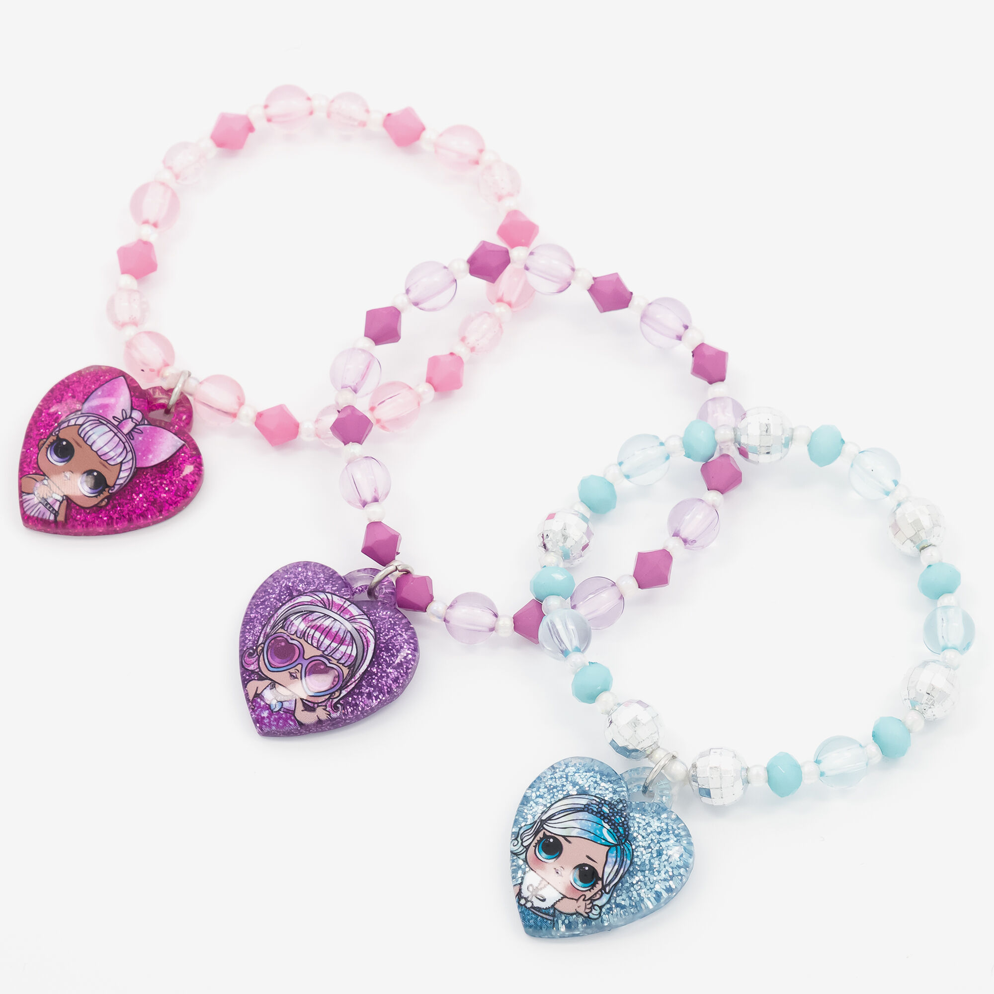 L.O.L. Surprise!™ Beaded Stretch Bracelets – 3 Pack,