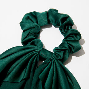 Dark Green Hair Scrunchie Scarf,