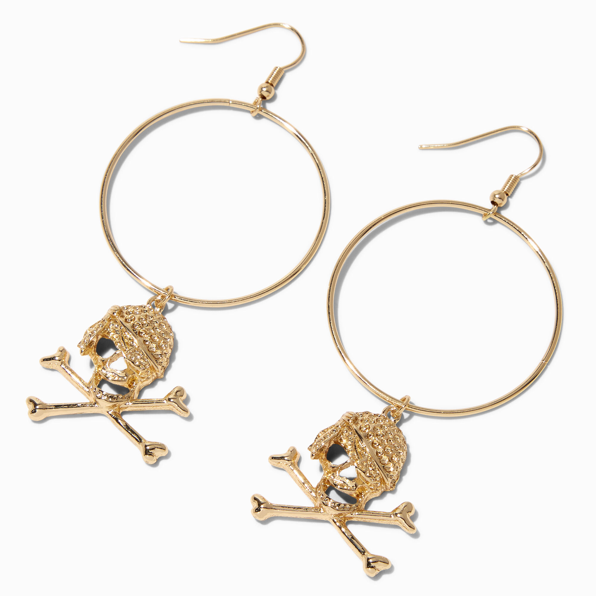 Sterling Silver 12mm Hoop Earrings With Dangling Skull  Pirate Hoops  Sleepers for sale online  eBay