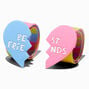 Best Friends Split Heart Rainbow Slap Bracelets - 2 Pack,