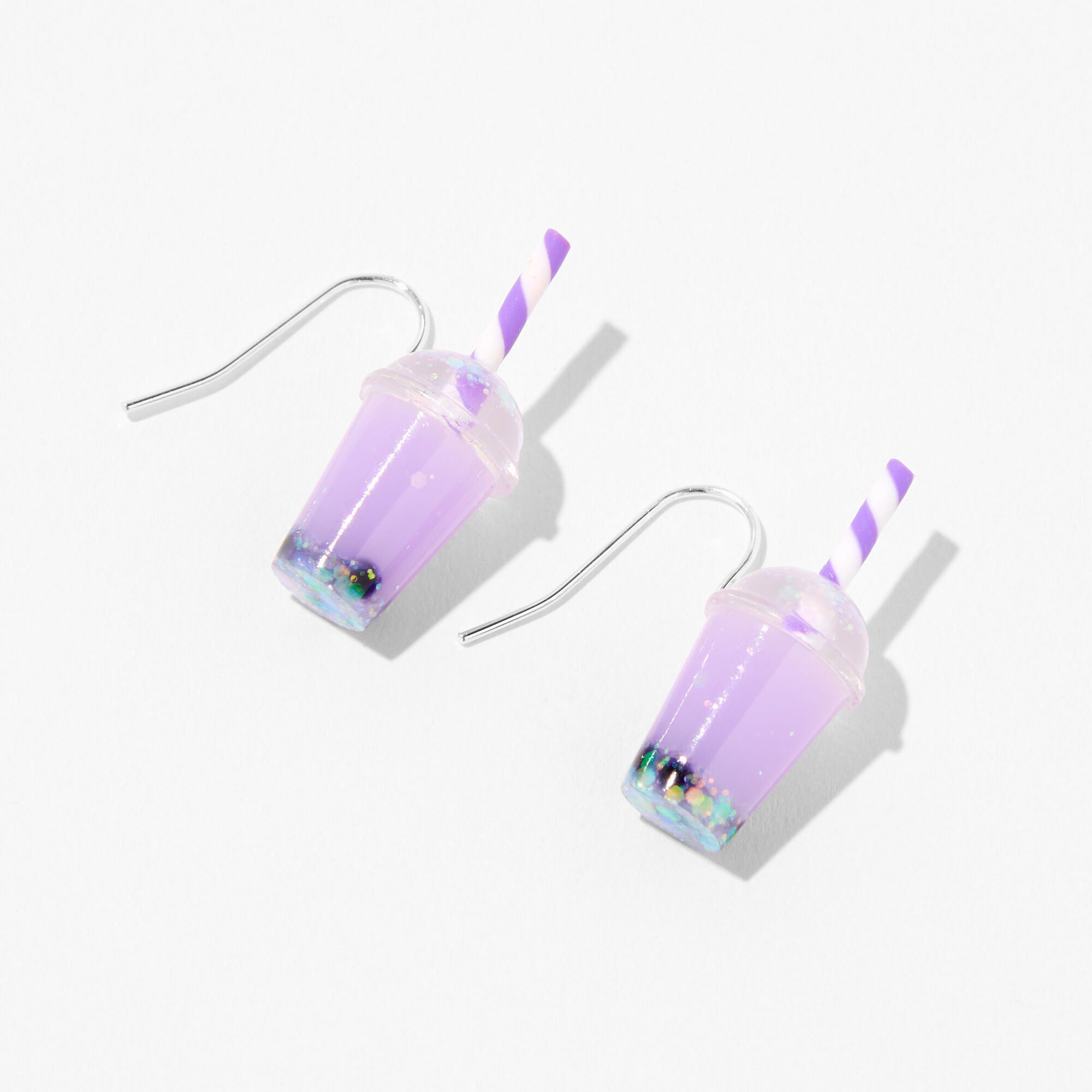 View Claires 1 Bubble Tea Drop Earrings Purple information