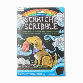 ooly&reg; Playful Pups Scratch &amp; Scribble Mini Kit,
