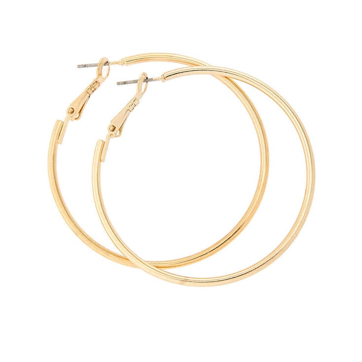 Gold 50MM Hoop Earrings,