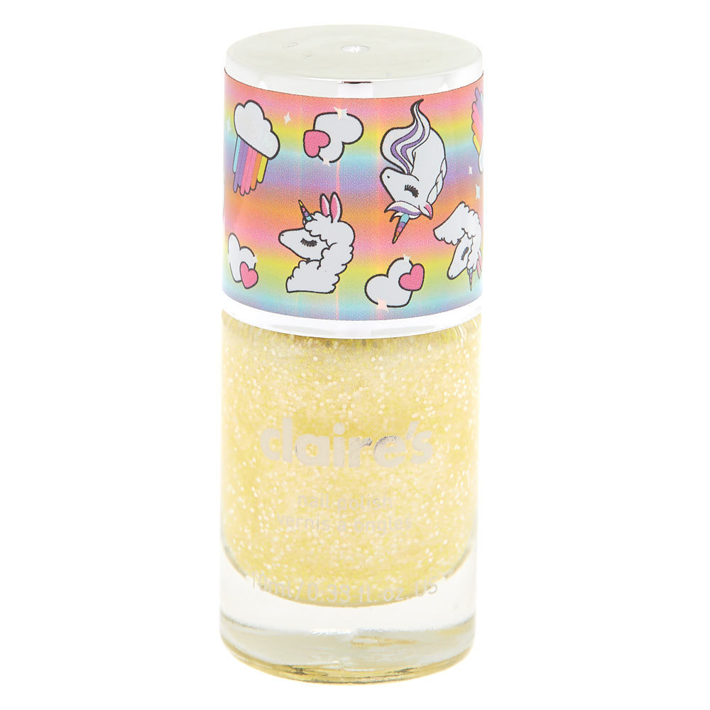 Llamacorn Dreams Glitter Nail Polish - Yellow,