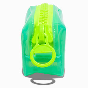 Mint Neon Colorblock Pencil Case,