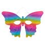 Rainbow Sparkle Butterfly Mask,