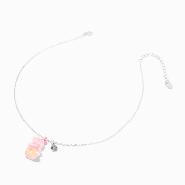 Best Friends Glow-In-The-Dark Gummy Bear Pendant Necklaces - 3 Pack,