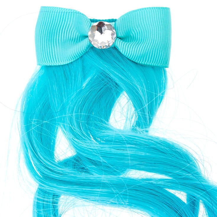 Kids Mint Blue Ombre Faux Hair Extension | Claire's