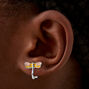 Boucles d&#39;oreilles &agrave; clip fleur, papillon, libellule - Lot de 3,