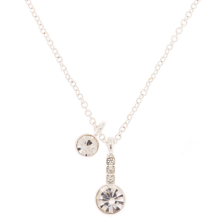 Claire's Collier à pendentif perle d'imitation poire couleur doré rose