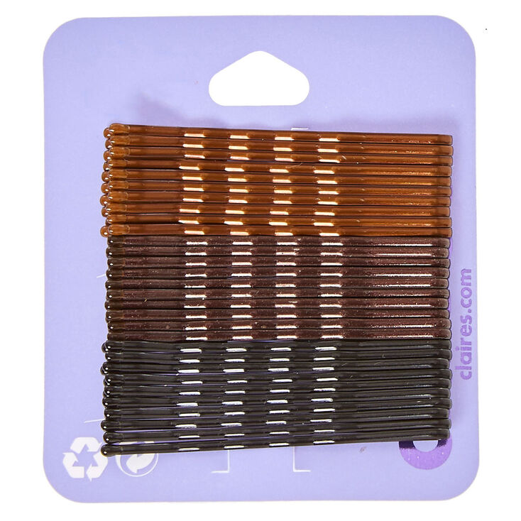 Brunette Blend Bobby Pins - Brown, 30 Pack,