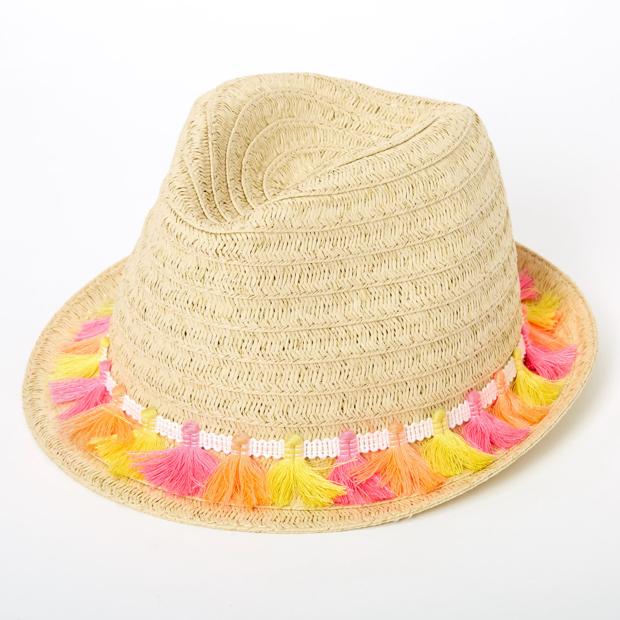 yellow fedora hat