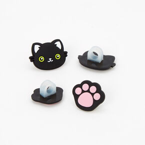 Black Cat Earbud Charm - 4 Pack,