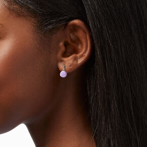 Silver 1&quot; Macaron Clip-On Drop Earrings - 3 Pack,