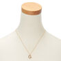 Gold Moon &amp; Star Pendant Necklace,