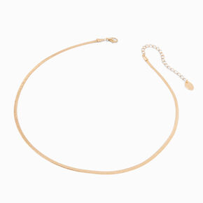 Gold-tone Snake Chain Necklace,