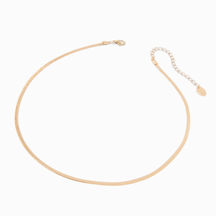 Gold Snake Chain Necklace,